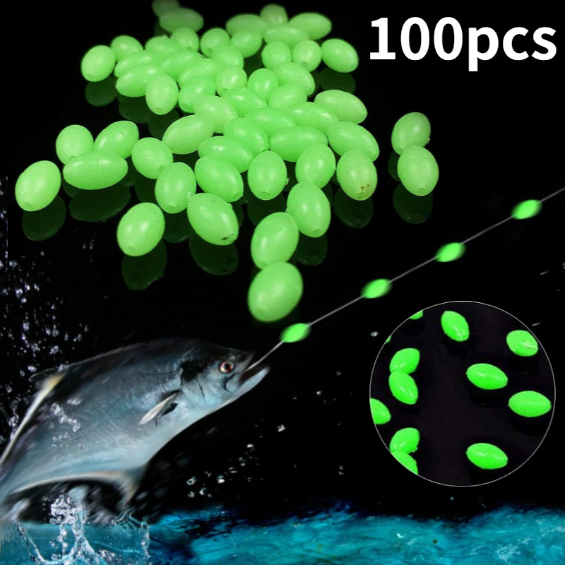 Night Float Fishing - 100 sztuk/partia Owalne Świecące w Ciemności