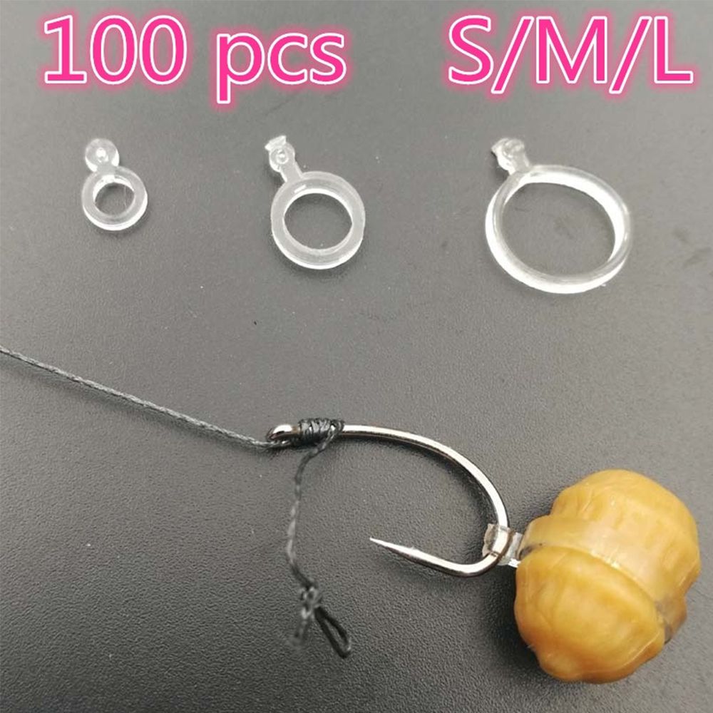 Fishing Equipment Guide - 100 szt. Nowe Elastyczne Białe Gumki
