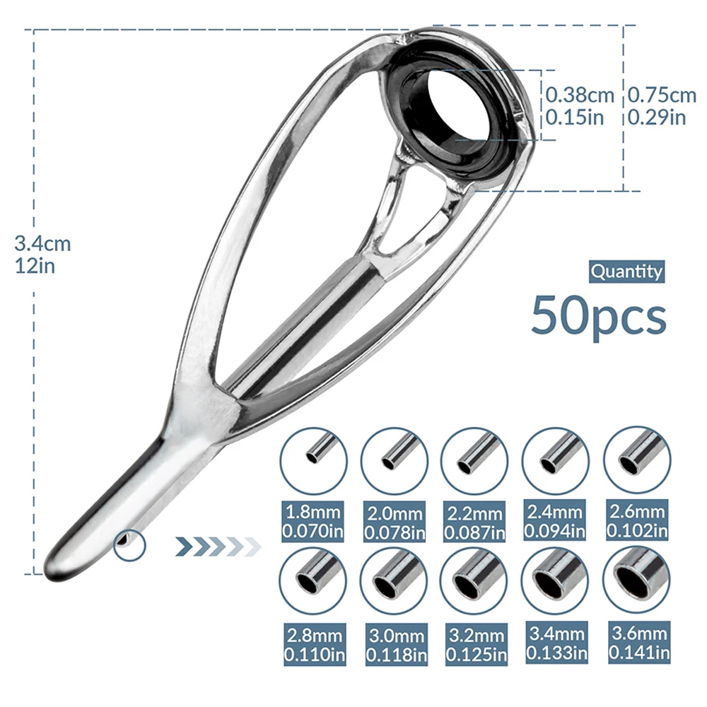 Fishing Equipment Guide - THKFISH 50 szt. Przelotki do wędki,